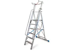 Ladder Aluminium Bordes 1.40m 6Treden Incl.Bordes