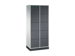 grootvolume-lockersysteem,RAL 7035/RAL 7021,HxBxD 1950x820x500mm - 2