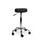 Tabouret kruk zwart standaard gasveer harde wielen