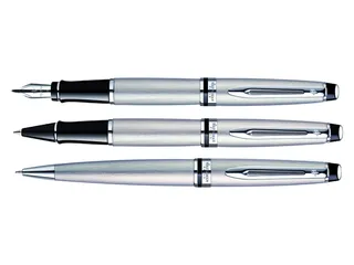 Balpen Waterman Expert Stainless Steel CT Medium Blauwe inkt - 2