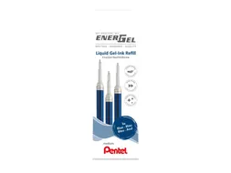 Gelschrijvervulling Pentel LR7 Energel medium blauw set à 3 stuks