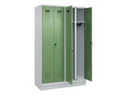 locker voor scheiding van kleding,HxBxD 1950x1200x500mm,4vak