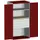 systeemkast 2000x1050x650mm 1 legbord 4 laden RAL7035, front RAL3004