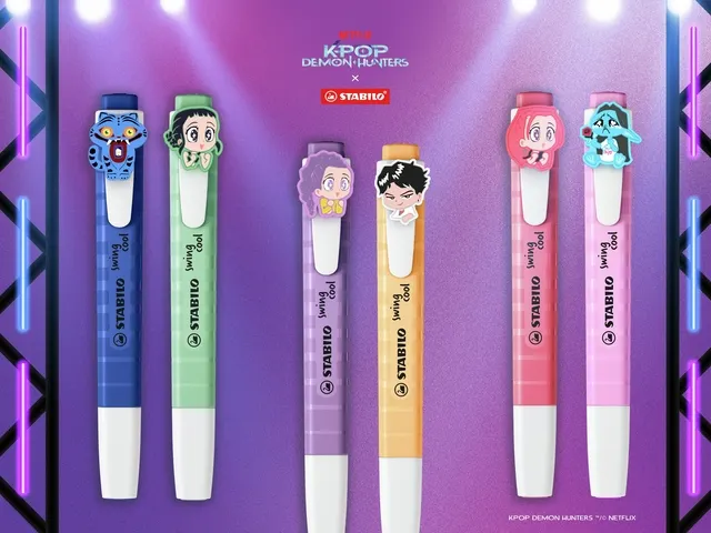 STABILO swing cool KPop Demon Hunters Markeerstiften met Charms V2