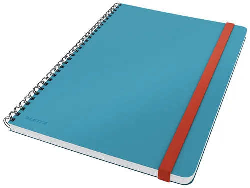 Notitieboek Leitz Cosy B5 lijn spiraal blauw