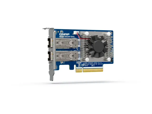 QNAP QXG-25G2SF-E810, Intern, Bedraad, PCI Express, Fiber, 25000 Mbit/