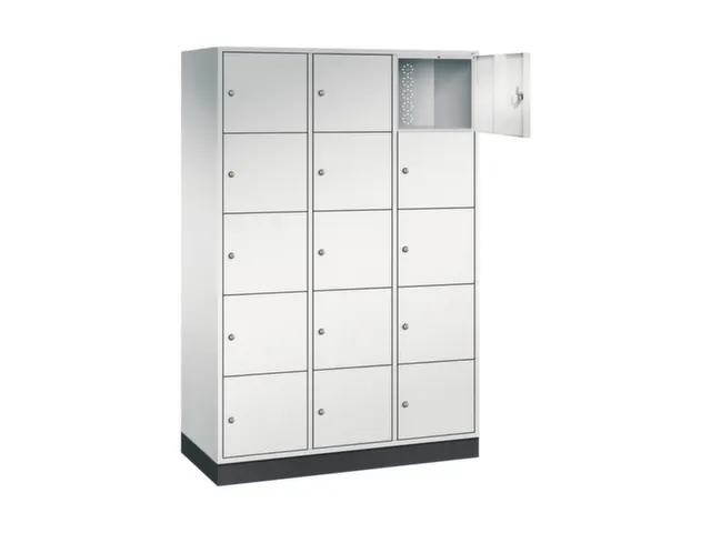 grootvolume-lockersysteem,RAL 7035,HxBxD 1950x1220x500mm,3x5vakken