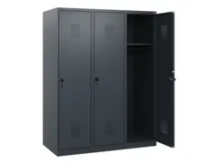 schoollocker,HxBxD 1530x1200x500mm,3vak,vak B 400mm,draaigrendel