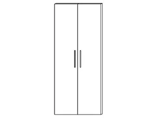 dubbele vleugeldeur,v. kantoorstelling,HxB 1880x800mm - 5