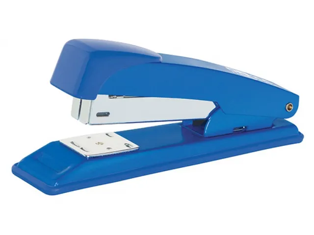 Nietmachine metaal voor nietjes nr. 24/6, 26/6 30 vel 60mm blauw