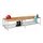 dubbele zitbank,LxD 2000x740mm,houten lijst beuken,onderstel RAL6011