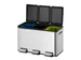 Essential splitted Recycler Pedaalemmer 3x10 Liter Mat RVS