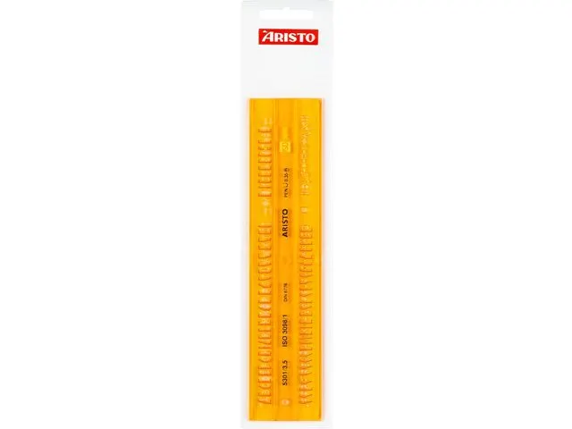 Gabarit Lettres Isonorme Aristo lettres droites 3,5mm