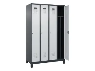 locker voor scheiding van kleding,HxBxD 1950x1200x500mm,4vak - 1