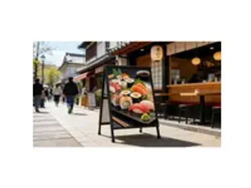 OUTLET Stoepbord Slide-In A1 zwart