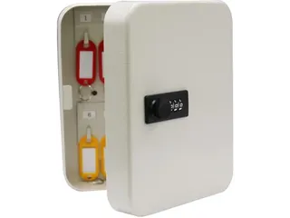 Sleutelkast 20 Sleutels Wandmontage Met Wachtwoordcode Wit - 7