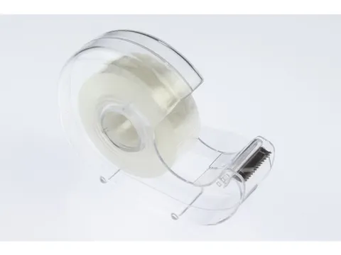 Plakbandhouder Kangaro kern 25 mm transparant met tape 19mmx33m