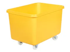 Verrijdbare Rechthoekige Bak 340 Liter Hxbxd 711x991x686mm Pe Geel