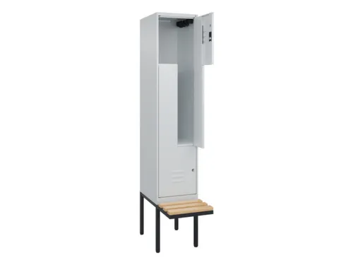 Z-garderobekast,HxBxD 2120x400x815mm,2vak,vak B 400mm,cil.-slot