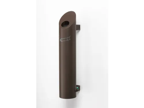Wandasbak 2.5 liter HxØ 500x120mm Deep-Brown Rvs