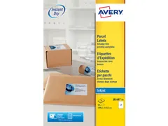 Etiket Avery J8168-25 199.6x143.5mm Inkjet wit 50 stuks