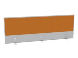 opzetpaneel bureau aanbouw achter MP-lichtgrijs BN3005-geel 1600mm