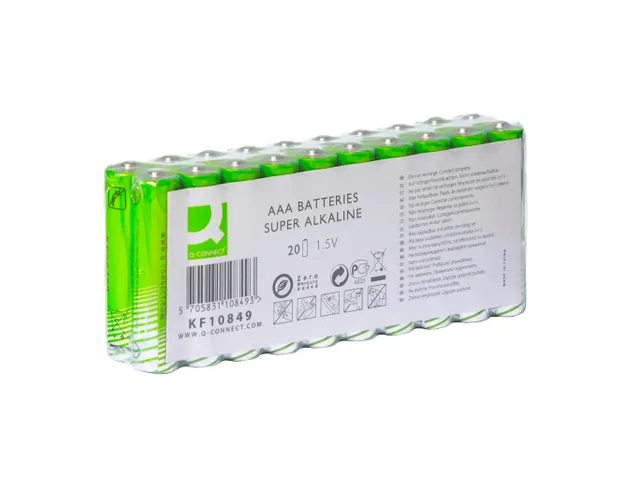 Q-connect AAA batterijen Alkaline 20 stuks