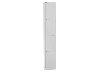 Garderobekast 1802x305x305mm 1x2 Vakken Plaatstaal Lichtgrijs - 2