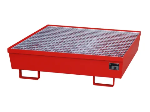 Opvangbak 4x 200l Opvangvol. 245l Rood 335x 1200x 1200mm Rooster