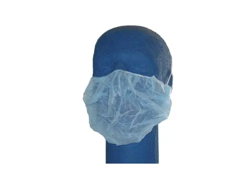 Intersafe baardmasker wit 10x dispenser van 100 stuks