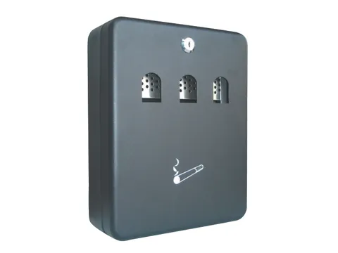 Wandasbak staal 24x30x9cm 3L met 2 sleutels
