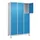 lockerkast,HxBxD 1950x1200x500mm,3x3vakken,vak B 400mm,cil.-slot