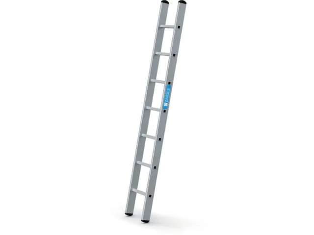 échelle d'appui,7 échelons,lisse L 2,21m,métal léger