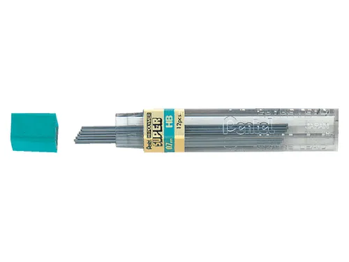 Potloodstift Pentel HB 0.7mm zwart koker à 12 stuks