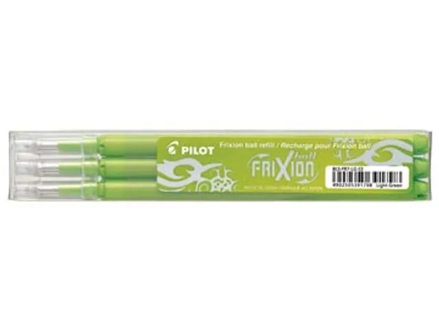 Penvulling Pilot Frixion Ball 0.7mm Medium punt Limoengroen 3 stuks