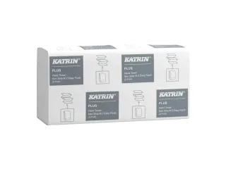 Handdoek Katrin Plus z-vouw 2-laags 203x240mm 15x160 vel wit 61624 - 2
