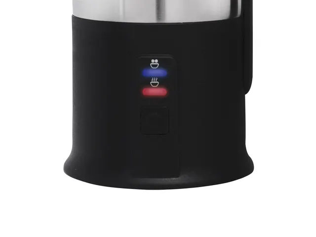 Melkopschuimer Inventum 240ml zwart met rvs