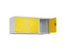 opzetkast,v. locker,3vak.,vak B 400mm,HxBxD 500x1200x500mm