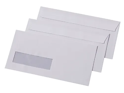 Envelop Quantore 110x220mm Venster Links 30x100mm Zelfklevend