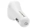 Dubbele USB autolader dual USB 24W/4.8A 2 poorts wit
