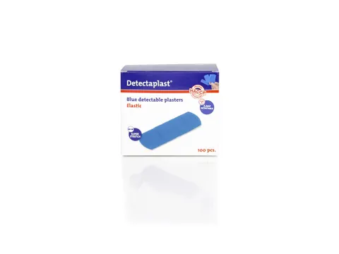 Detectaplast pleister elastisch X-Ray blauw 25x72mm 100 Stuks