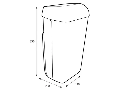 Katrin 91899 Toilet Afvalbak 25 Liter Wit