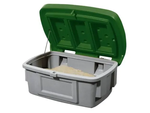 strooigoedbak,100l,HxBxD 460x975x705mm,PE,grijs,deksel groen
