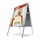Stoepbord 50x70cm Design Zilver Ronde Hoek 25mm
