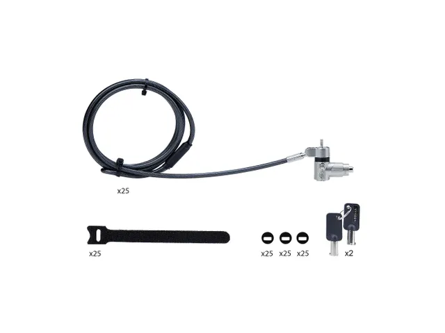 25-Pack Universeel Laptop Kabelslot 2 Meter