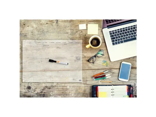 Weekplanner Nobo transparant Whiteboard acryl A4