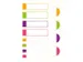 Etiquettes Avery plastifiées multicolore fluor, 24 pieces