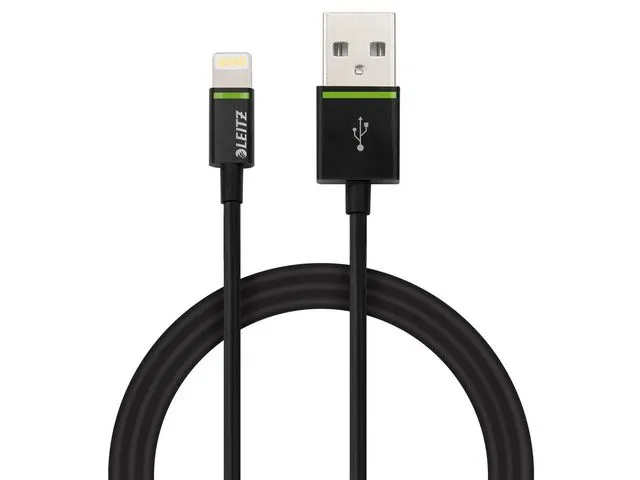 Lightning Kabel, 1 m, Zwart