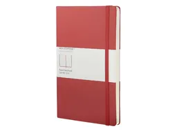 Notitieboek Moleskine large 130x210mm lijn hard cover scarlet red
