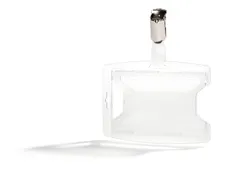 Kaarthouder reXycle Met Klem Voor 1 Kaart Transparant 25 Stuks